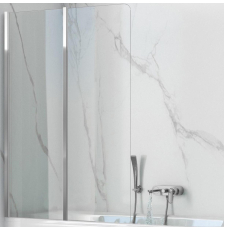 Душевая шторка на ванну Rea Agat 2 80x140, прозр.\хром