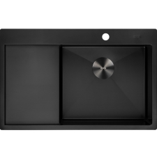 Мойка для кухни ZorG Premium ZRN PVD 80x50 врезная, Gunblack