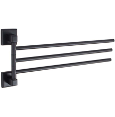 Держатель для полотенец Vivi Felice Notte FL 1023 N поворотный, тройной, 41 см, черный матовый