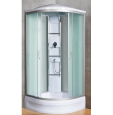 Душевая кабина River Amur 24 МТ 90x90 MT низк., мат.\прозр.\хром