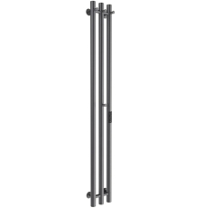 Полотенцесушитель Маргроид Ferrum Inaro СНШ 150×6×12 электрический, крючки 3+1 (3+3), графит