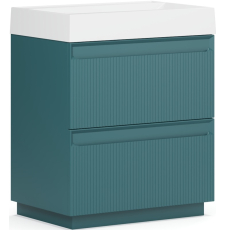 Тумба для умывальника Belux Базель Н 70-02 напольная, 2 ящ., Голубой Малахит матовый 179