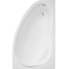 Акриловая ванна Polimat Marea 150x100 R, угловая правая, с ножками, белый