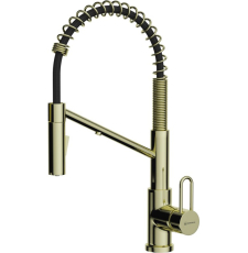 Смеситель для кухни Omoikiri Mikawa 2 Plus-LG 4994453, с фильтром для питьевой воды, светлое золото