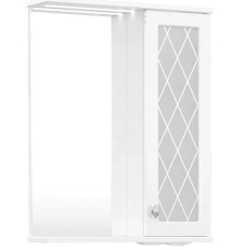 Зеркало-шкаф Volna Milena 55x70 с подсветкой, 1 дв., правое, белый глянец, zsMLN55.R-01 Зеркало-шкаф Volna Milena 55x70 с подсветкой, 1 дв., правое, белый глянец, zsMLN55.R-01