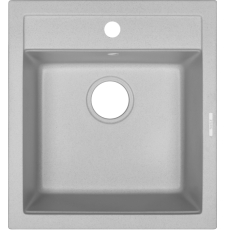 Мойка для кухни ZorG Como 46 46.5x50.5, врезная, серый жемчуг