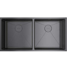 Мойка для кухни Omoikiri Taki 86-2-U/IF-GM 86.5x44 4993793, врезная, вороненая сталь