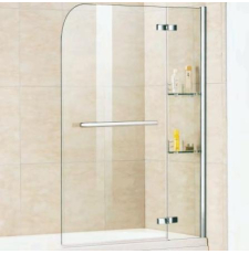 Душевая шторка на ванну WeltWasser WW100 D2AK-100 100x140, прозр.\хр.