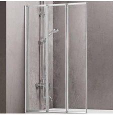 Душевая шторка на ванну Adema НФЦ-643 100x140, прозр. easy clean\хром