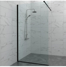 Душевая стенка-перегородка Triton Плано Блэк 80x200, прозр., Щ0000072405