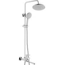 Душевая стойка Potato P35274-7 со смесителем, белый\хром