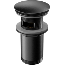 Донный клапан Whitecross A706GM с переливом, клик-клак, оружейная сталь