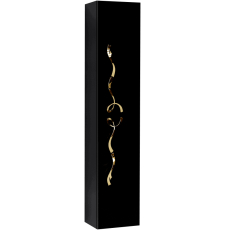 Шкаф-пенал Aqwella Clarberg Due amanti 25 подвесной, универс., 1 дв., черный