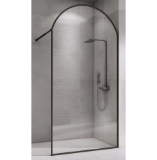 Душевая перегородка Abber Immer Offen Walk-In 100x230, прозр.\черн. AG64100BN