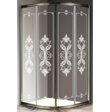 Душевая кабина Cezares Giubileo R2 Scorrevole 90x90, бронза