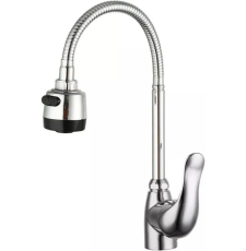 Смеситель для кухни Frud R055 R42055-3 с гибким изливом, алюминий Смеситель для кухни Frud R055 R42055-3 с гибким изливом, алюминий