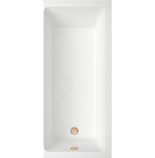 Акриловая ванна Wellsee FreeDom 165x80 с ножками, с клапаном золото