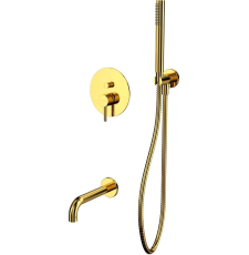 Встроенная душевая система Whitecross Y YSET06GL со смесителем, золото
