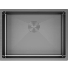 Мойка для кухни Paulmark Next 58 Uni 58x44 PM215844-GM, под столешницу, вороненая сталь
