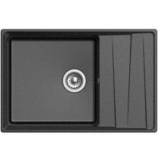 Кухонная мойка GranFest Level GF-LV-760L 76x50 врезная, черный