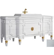 Тумба для умывальника Belux Кастилия Н 170-06 170, белый/серебро 111