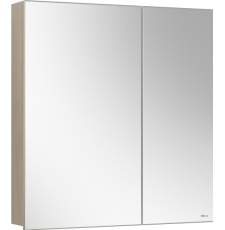 Зеркало-шкаф Belux Стокгольм ВШ 70 70x70, 2 дв., акация лэйкленд светлая 183