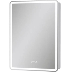 Зеркало-шкаф Equil Nice LED 60x80, правый, сенсор, часы, датчик, белый