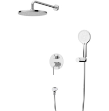 Встроенная душевая система Cezares Relax DSET, хром