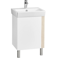 Тумба с умывальником Акватон Кантри 50 Нео, Бел/Дуб Верона