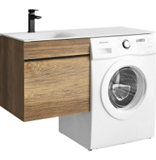 Тумба под стиральную машину Aqwella Terra 115 для умывальника, подвесная, левая, дуб балтийский
