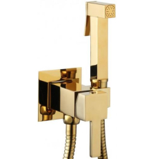 Смеситель с гигиеническим душем CeramaLux KBS/003 встраиваемый, золото глянец