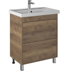 Тумба с умывальником Briz Риччи Т8-70 Фостер напольная, 2 ящ., дуб веллингтон табак