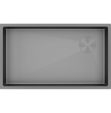 Мойка для кухни Paulmark Next-Skew 74 74x44 PM887444-MG, под столешницу, серый матовый