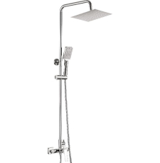 Душевая стойка Deante Cascada Blur NQL_04XM со смесителем, хром