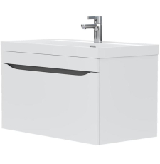 Тумба для умывальника Volna Prime 80.1Y подвесная, 1 ящ., белый\графит софт, tpPRIME80.1Y-01