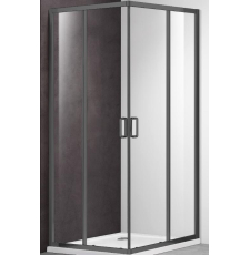 Душевая кабина Adema Гласс Лайн Виеркант 90x90 easy clean, прозр.\графит браш.