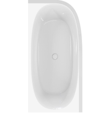 Акриловая угловая ванна Cezares Lux Corner 165x80 L, левая