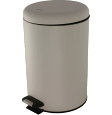 Мусорное ведро Ksitex BGR-12W с педалью, 12 л, микролифт, белый