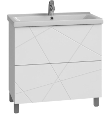 Тумба для умывальника Vigo Geometry-2 70 Фостер универсальная, 2 ящ., белый