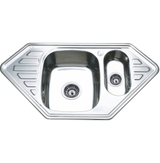 Мойка для кухни Ledeme 95x50 L69550B-6, врезная, угловая, декор