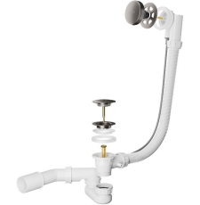 Сифон для ванны Roxen R70A-GM полуавтомат, оружейная сталь