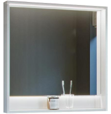 Зеркало с полкой Акватон Капри 80x85, с подсветкой