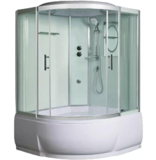 Душевая кабина WeltWasser WW500 Emmer 11055-2 110x110, с ванной, прозр./хром