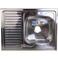 Мойка для кухни Ledeme 80x60 L98060-6R, накладная, правая