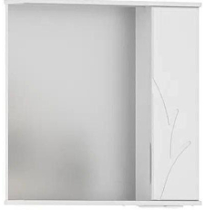 Зеркало-шкаф Volna Adel 70x70 с подсветкой, 1 дв., правое, белый глянец, zsADEL70.R-01