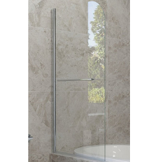 Душевая шторка на ванну Veconi PL-79 90x150, прозр.\хром