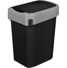 Мусорное ведро Restola Econova Smart Bin 435289913 с крышкой маятник, 25 л, черный