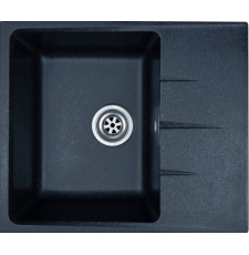 Мойка для кухни GranRus GR-575 57.5x49, врезная, черный