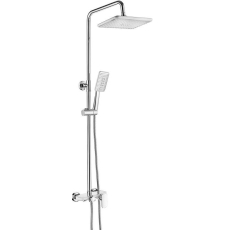 Душевая стойка Ledeme L2421W со смесителем, белый/хром