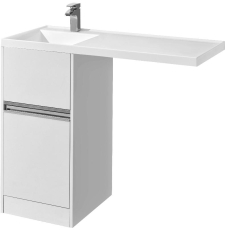 Тумба с умывальником Акватон Лондри 40, Лондри 105 левый, белый